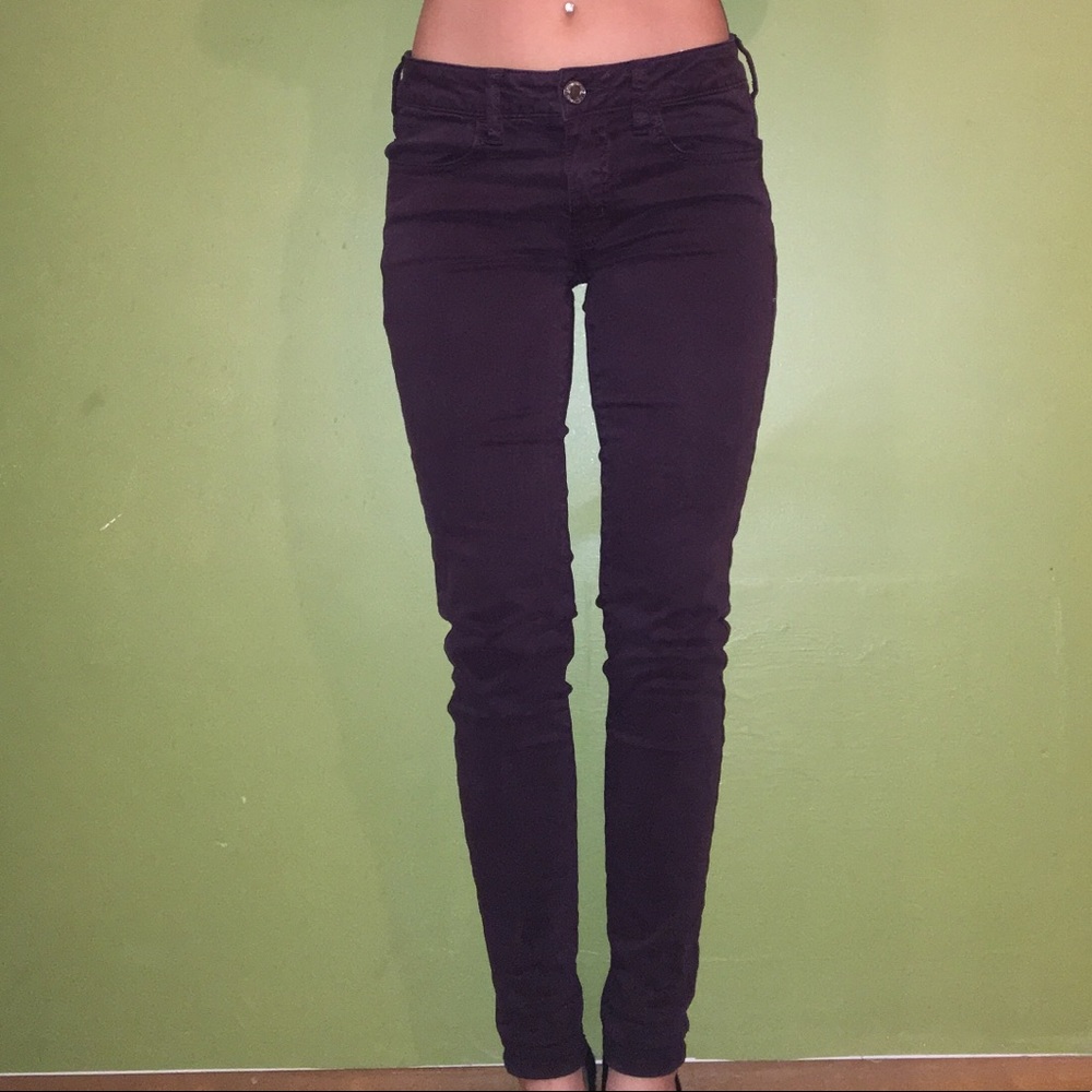 Maroon American Eagle jeans
